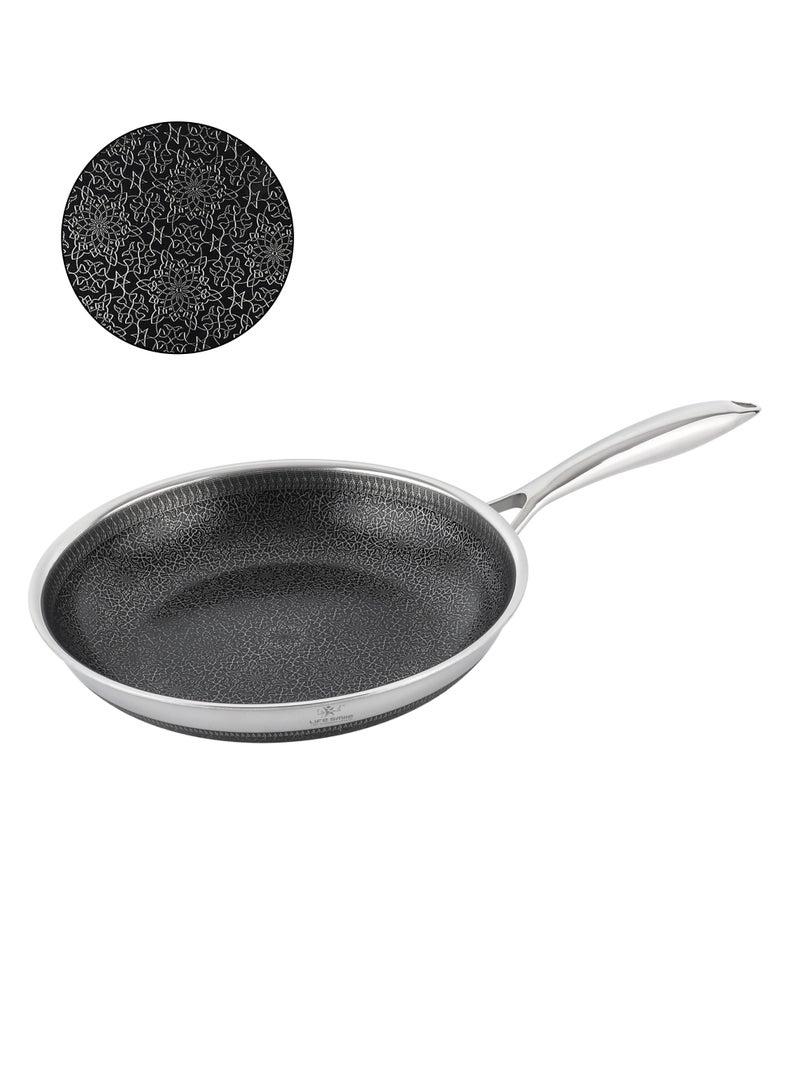 Life Smile 28cm Hybrid Stainless Steel Non-Stick Fry Pan with Induction Base (2.36L) - Image 1